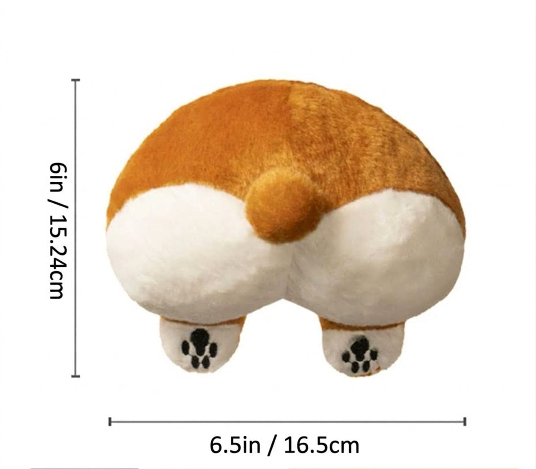 Plush Squeaky Dog Toy, Corgi Shaped Stuffed Dog Toy, Soft Interactive Puppy Toy for Indoor Play, Fun Animal Shaped for Dogs