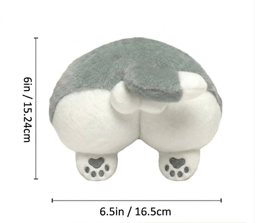 Plush Squeaky Dog Toy, American Shorthair Cat Shaped Stuffed Toy, Soft Interactive Puppy Toy, Fun Animal Shaped for Dogs
