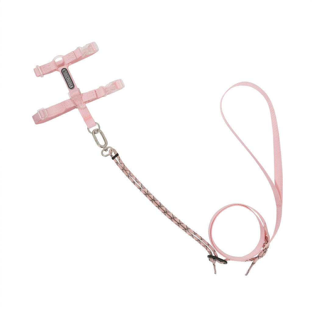 Cat Harness and Leash Set, Adjustable H-Style No-Pull Cat Harness with Reflective Leash, Breathable & Lightweight, Quick-Release Buckle, for Walking Outdoor Travel Hiking, Small Medium Large Cats