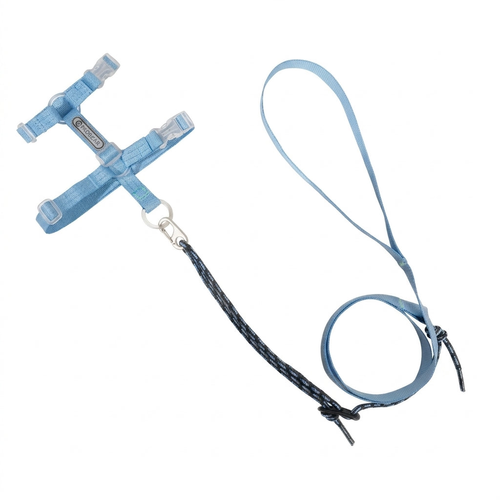 Cat Harness and Leash Set, Adjustable H-Style No-Pull Cat Harness with Reflective Leash, Breathable & Lightweight, Quick-Release Buckle, for Walking Outdoor Travel Hiking, Small Medium Large Cats