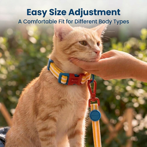 Adjustable Dog Collar for Small Medium Large Dogs, Soft Braided Nylon Pet Collar with Resin Buckle and Thickened D-Ring, M Size