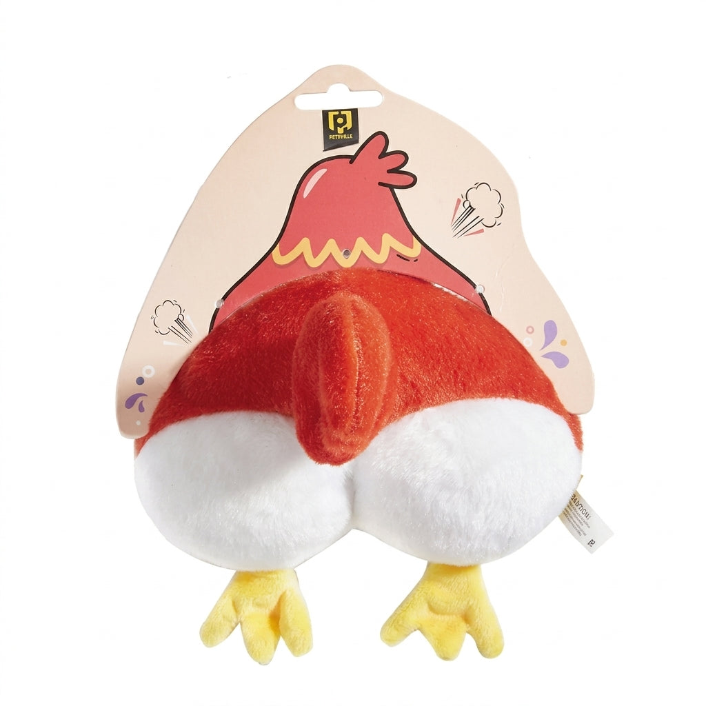 Plush Squeaky Dog Toy, Chick Shaped Stuffed Dog Toy, Soft Interactive Puppy Toy for Indoor Play, Fun Animal Shaped for Dogs