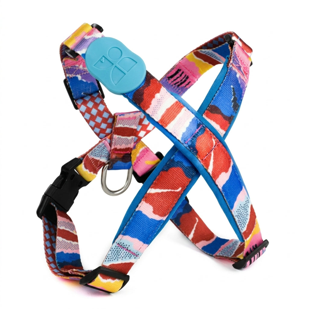 Dog Harness, Adjustable X-Style Chest Harness for Walking and Outdoor Activities, Fits Small to Large Dogs