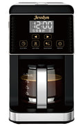 Jesslyn Grind & Brew Coffee Maker with Built-In Grinder 5-Cup | Drip Coffee Machine with 24H Programmable Timer, 3 Grind Settings, Fresh Ground Coffee Maker for Home & Office
