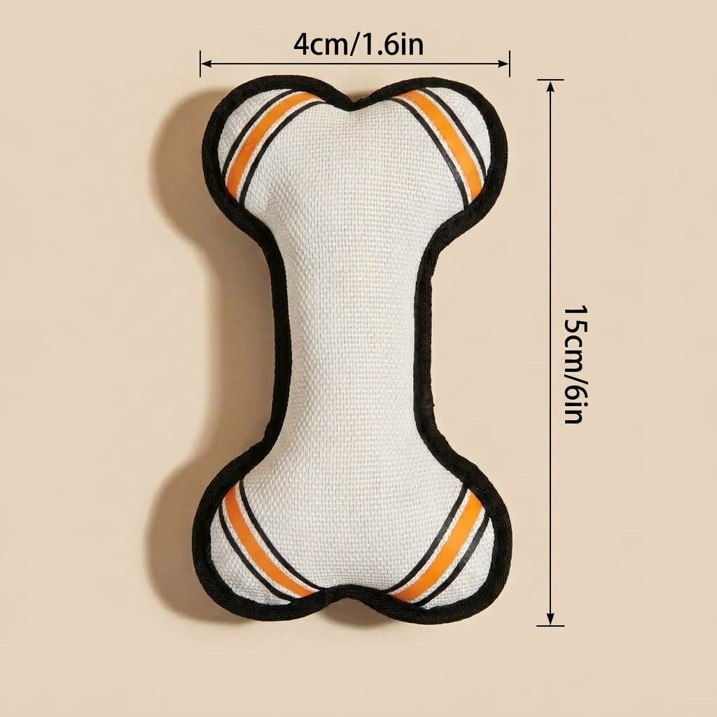 Interactive Squeaky Dog Toy, Bone Shaped Tug and Fetch Toy for Dogs, Soft Pet Toy for Indoor and Outdoor Play